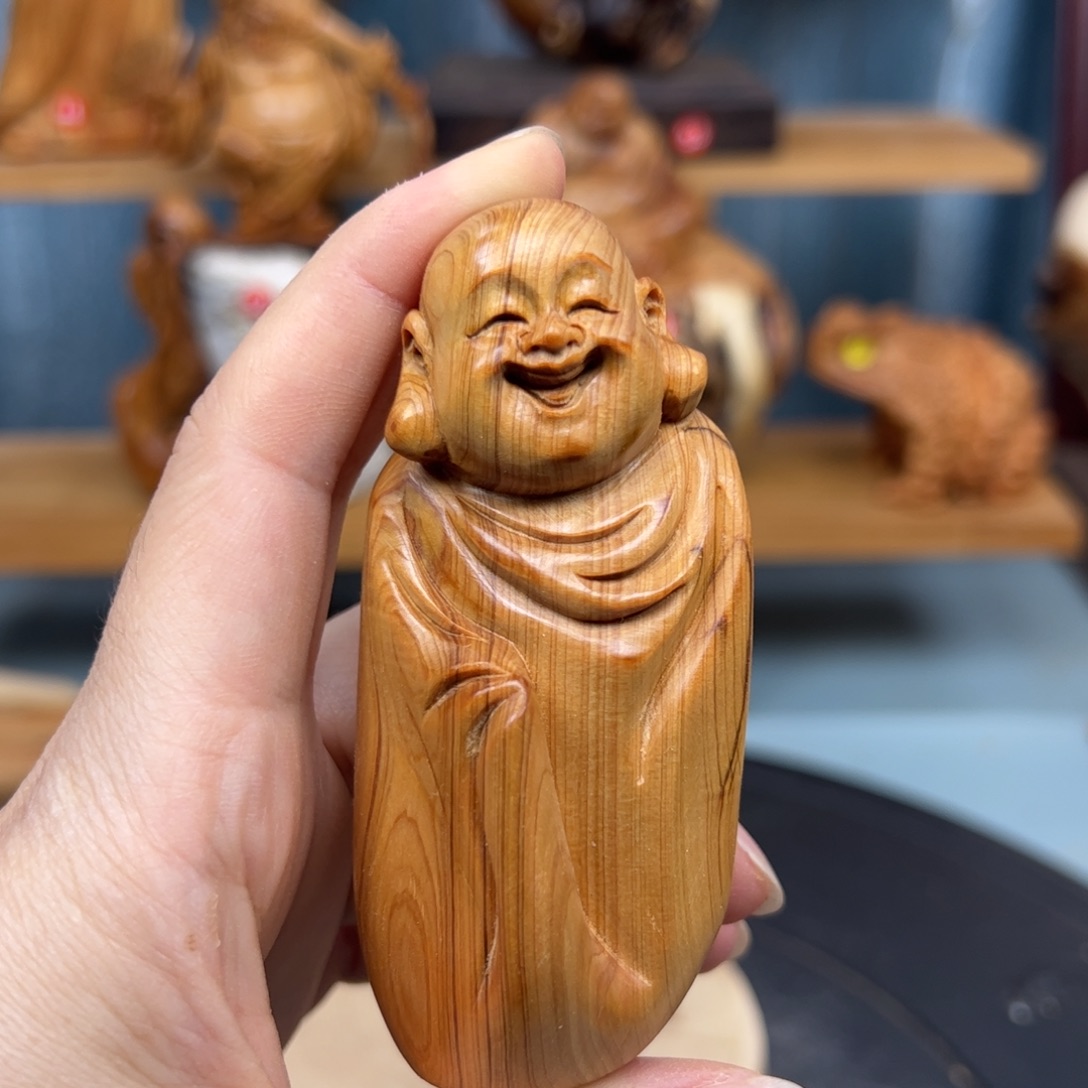 木用****9崖柏木摆件手把件