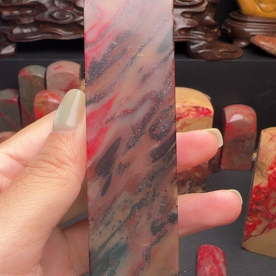 用***3昌化石昌化鸡血石