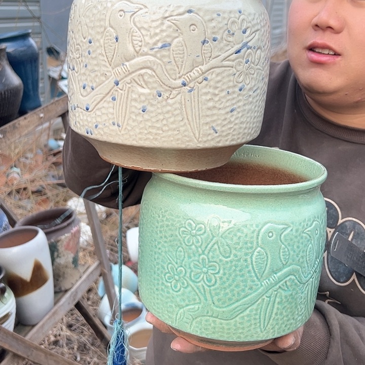 红陶花盆口径高度