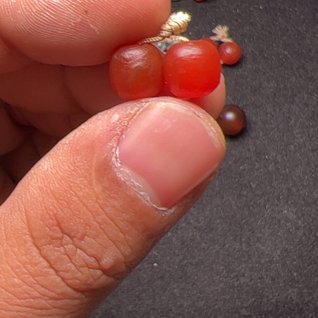 赤***地玛瑙/玉髓未镶嵌配饰