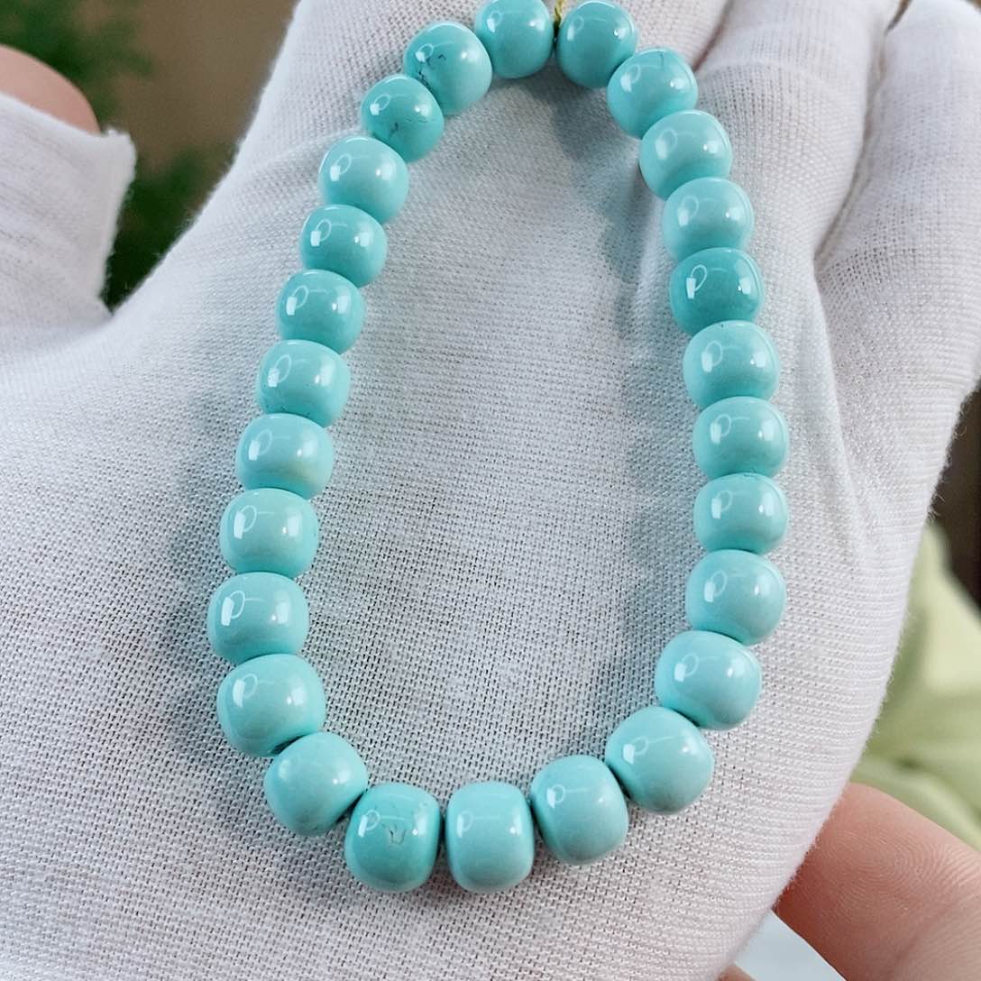 未镶嵌绿松石珠宝奇石8mm+