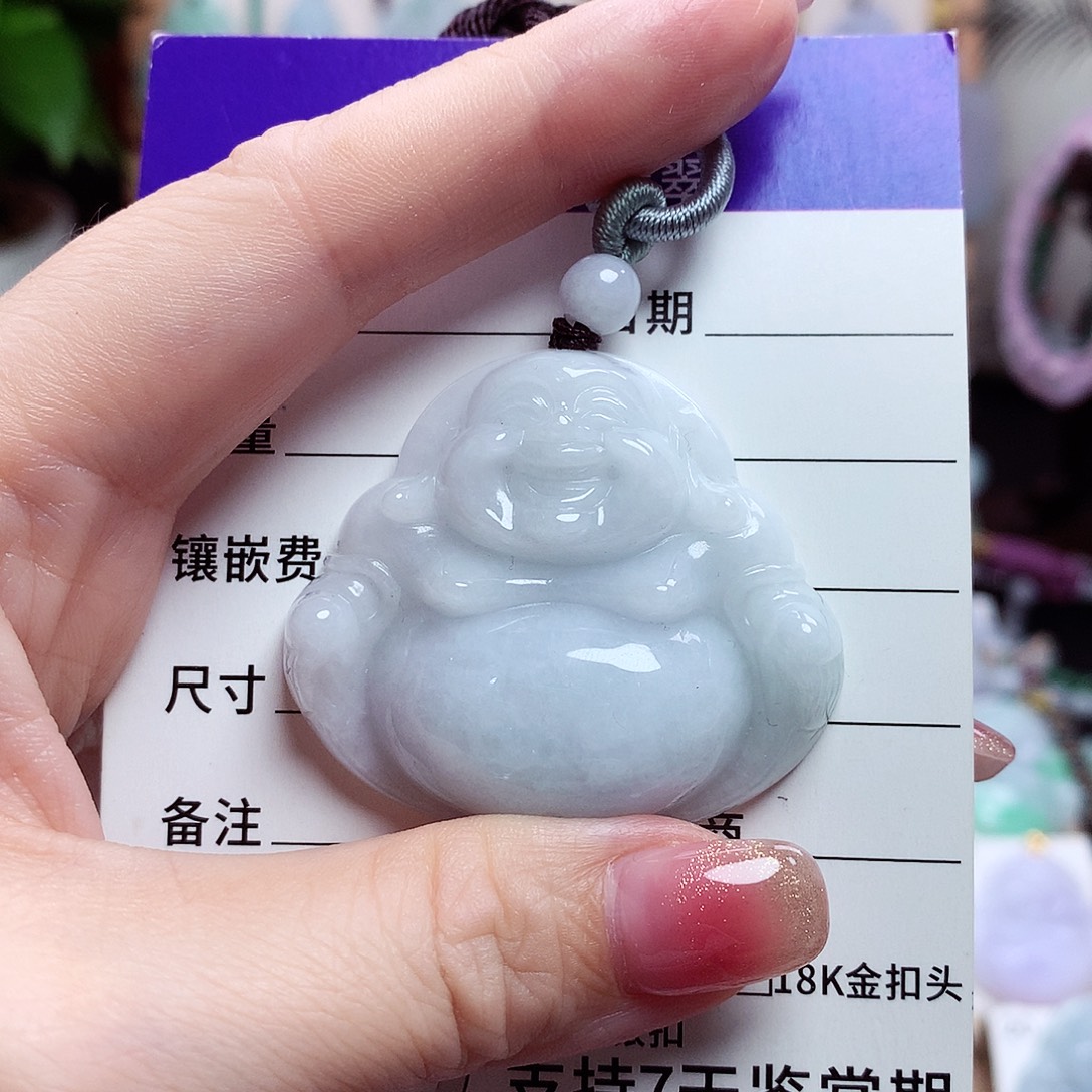 颈饰未镶嵌翡翠佛公09