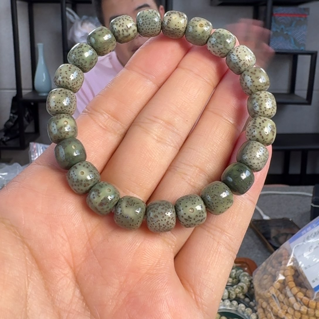 星月菩提手串D5612星月绿幽灵手串10左右