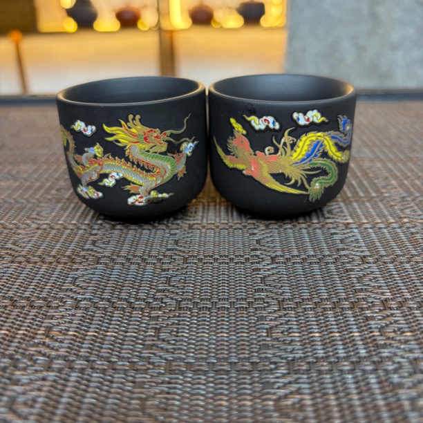 龙凤扳指对杯（2个杯子）会变色