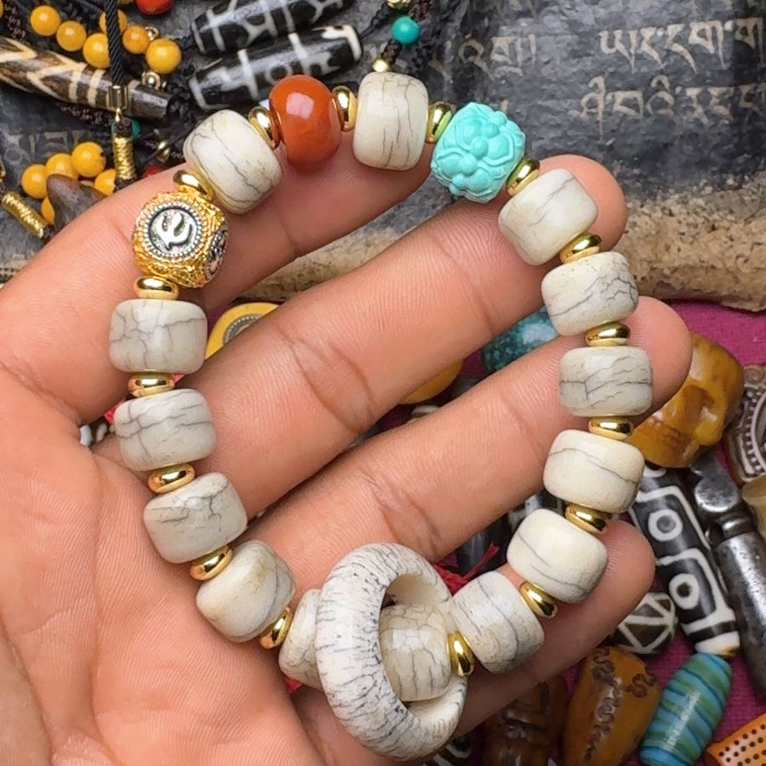 金刚菩提手串牦牛骨