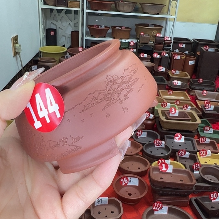 花盆紫砂红泥小花盆好看