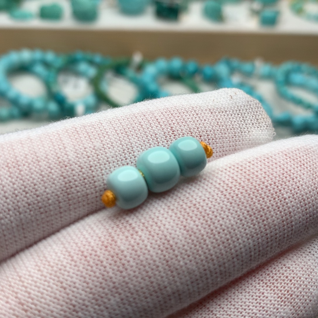 绿松石未镶嵌珠宝奇石7.3mm