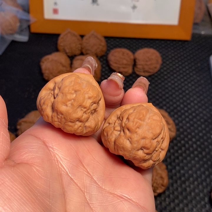 文玩核桃把件蜗***箭38古蟾