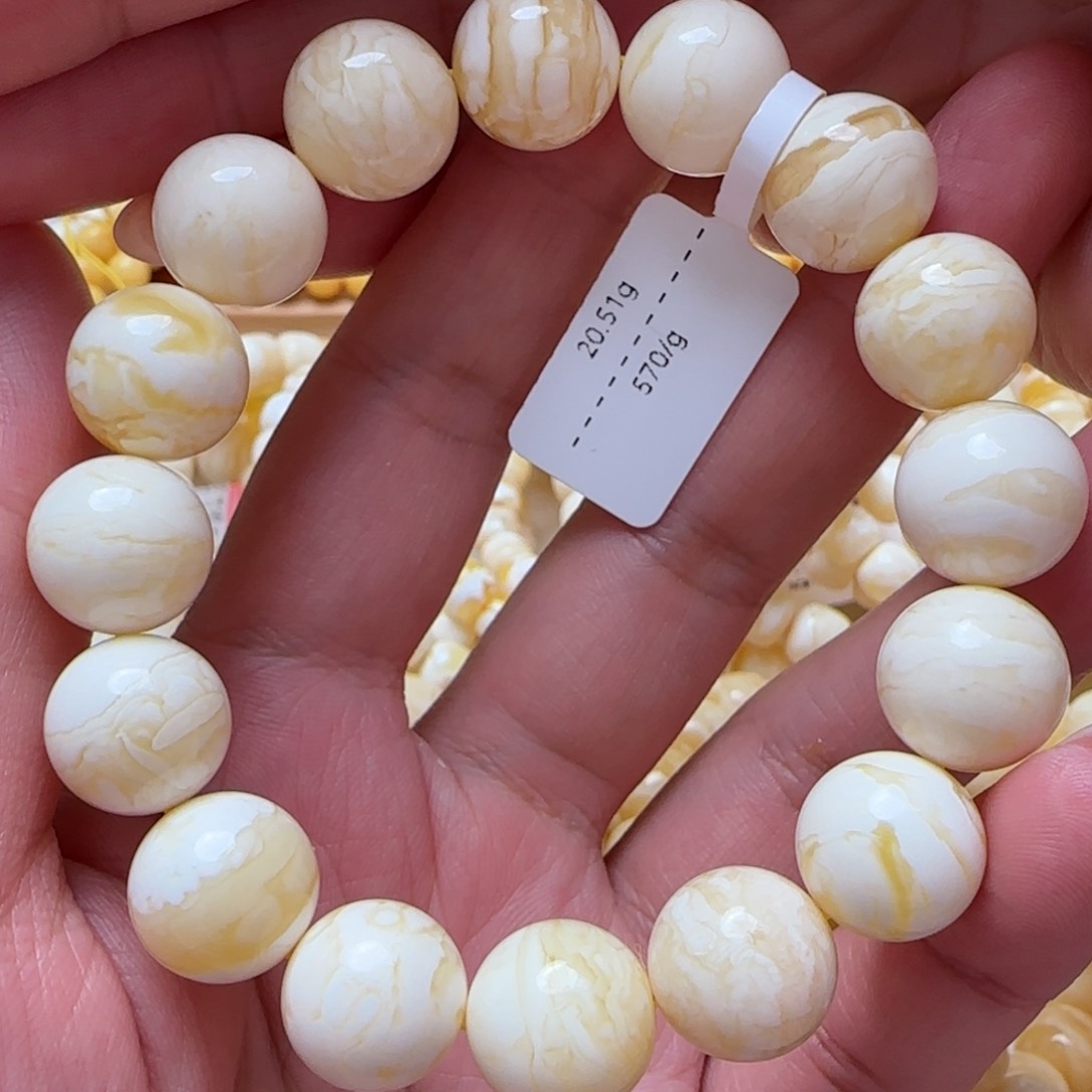 琥珀手链未镶嵌蜜蜡