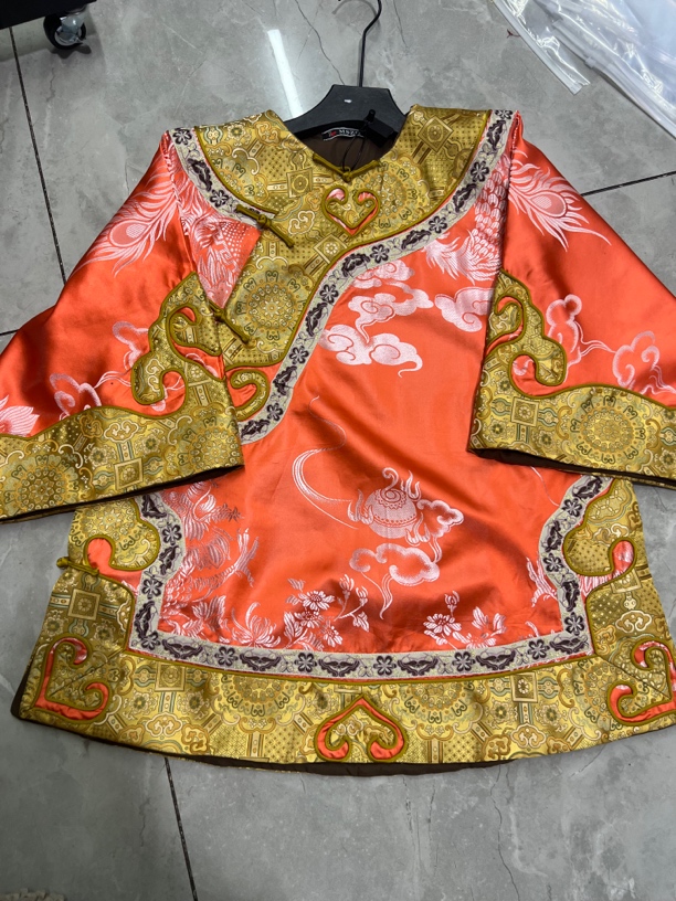 桑蚕丝软锻太太服外套专拍