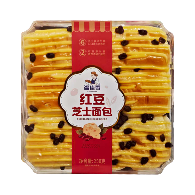 福佳香红豆芝士面包258g