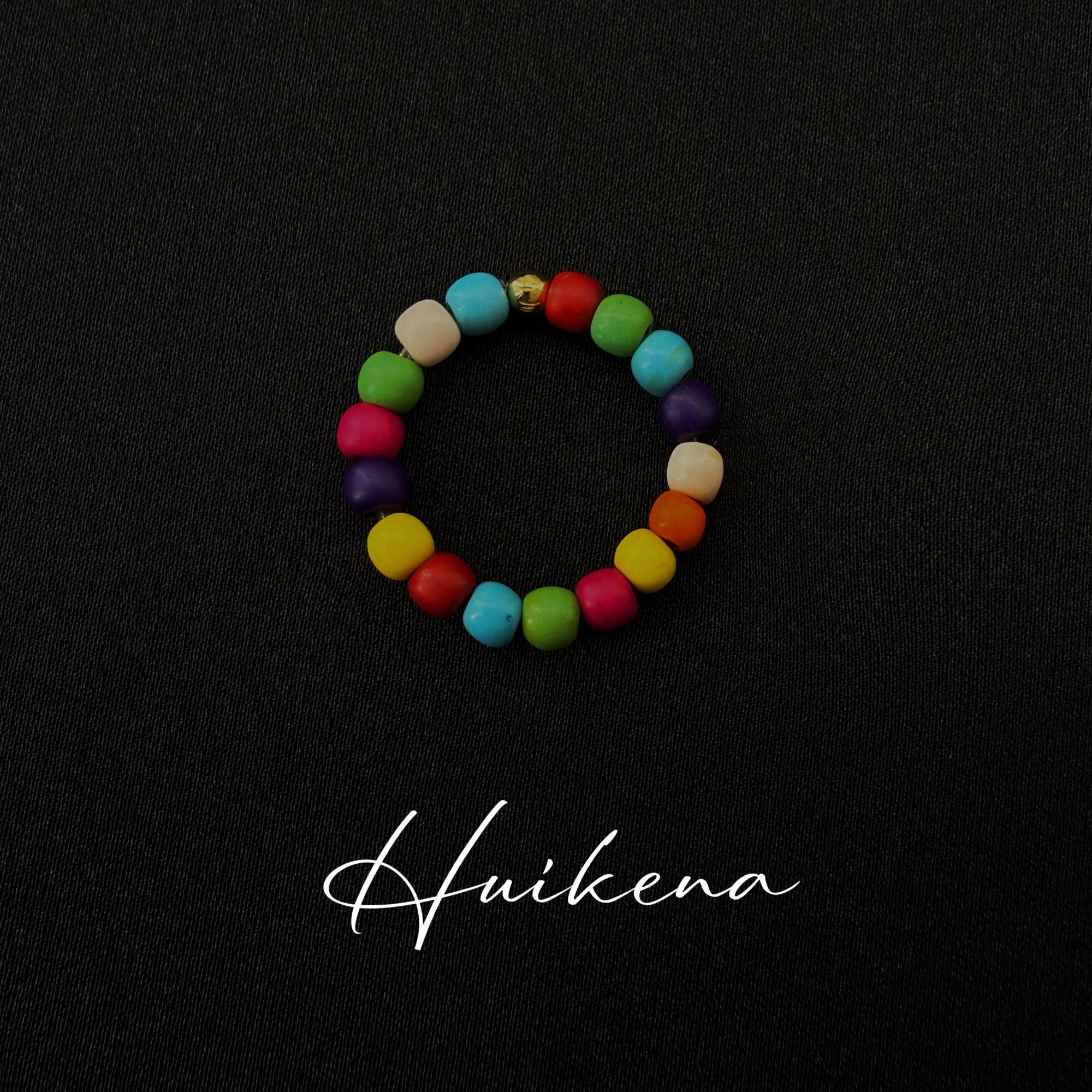 钛钢戒指 HUIKENA【彩虹戒指】原创复古兰花时尚百搭女款项链NA119