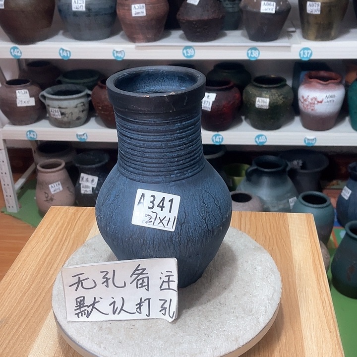 红陶手工制作工艺花盆