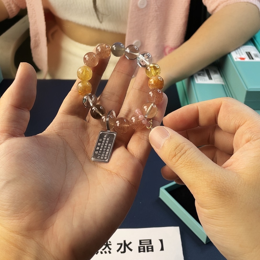 水晶银S925镶嵌手链