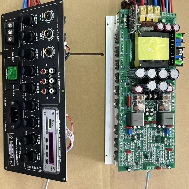 专业户外双12V电瓶声道1000w大功率家用车载广场舞户外音响功放板