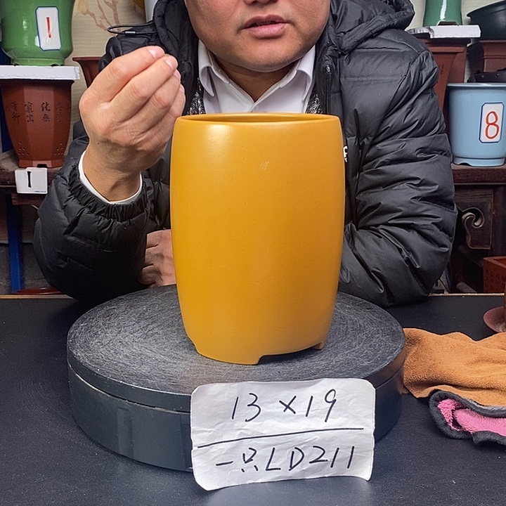 紫砂花盆货号一只LD221