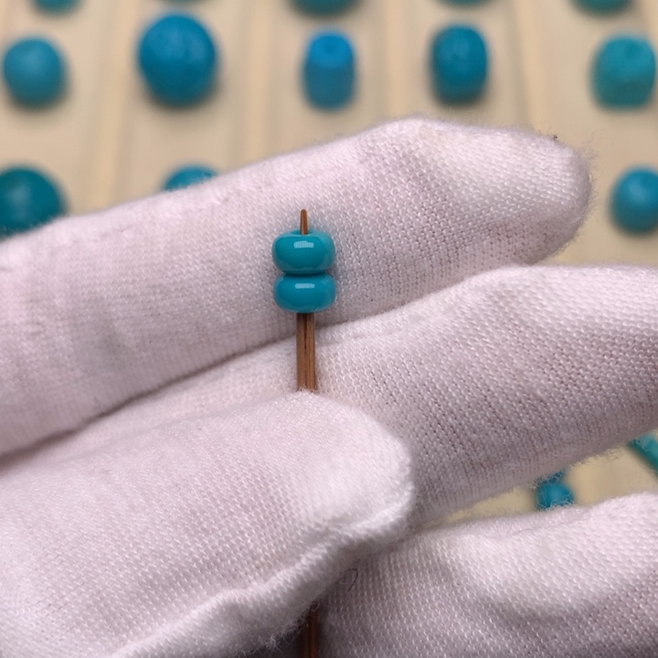 绿松石未镶嵌绿松石隔珠5.2