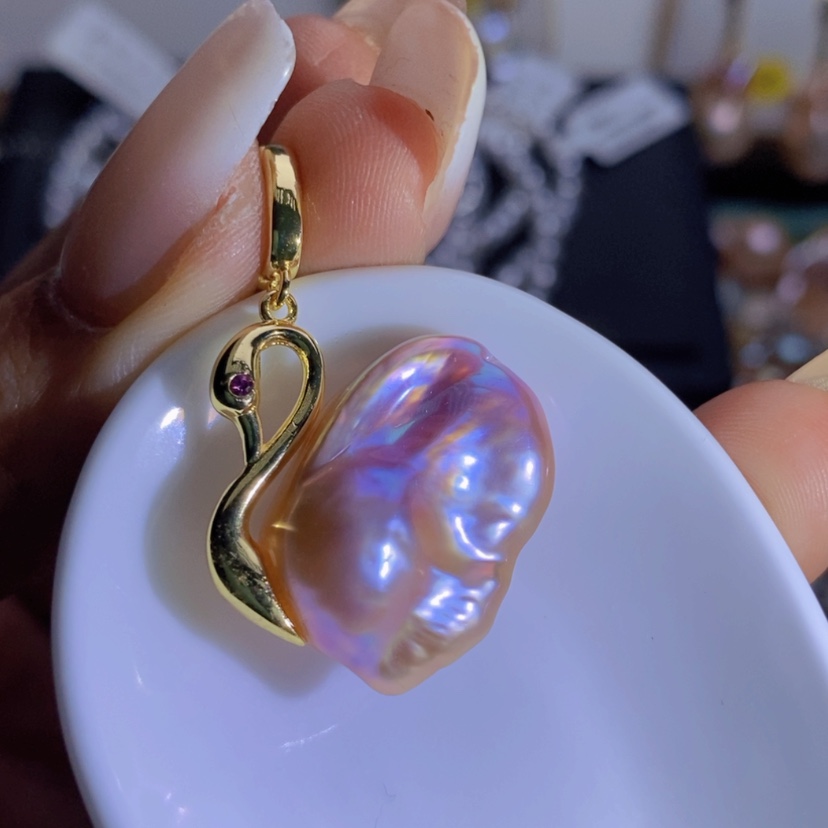 【闪购商品】淡水珍珠天然珍珠（微瑕）合金