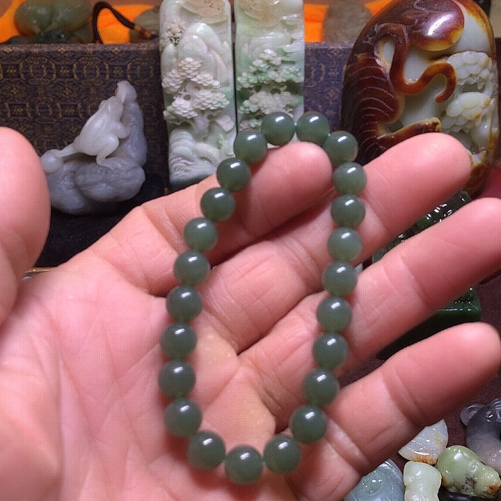 未镶嵌手链和田玉（糖玉）