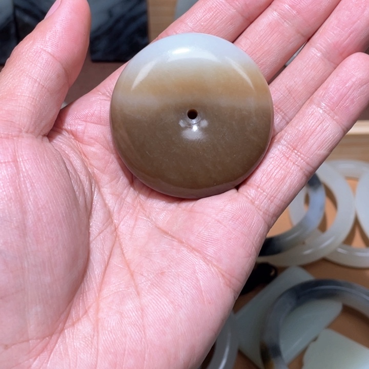 和田玉平安牌未镶嵌钰*