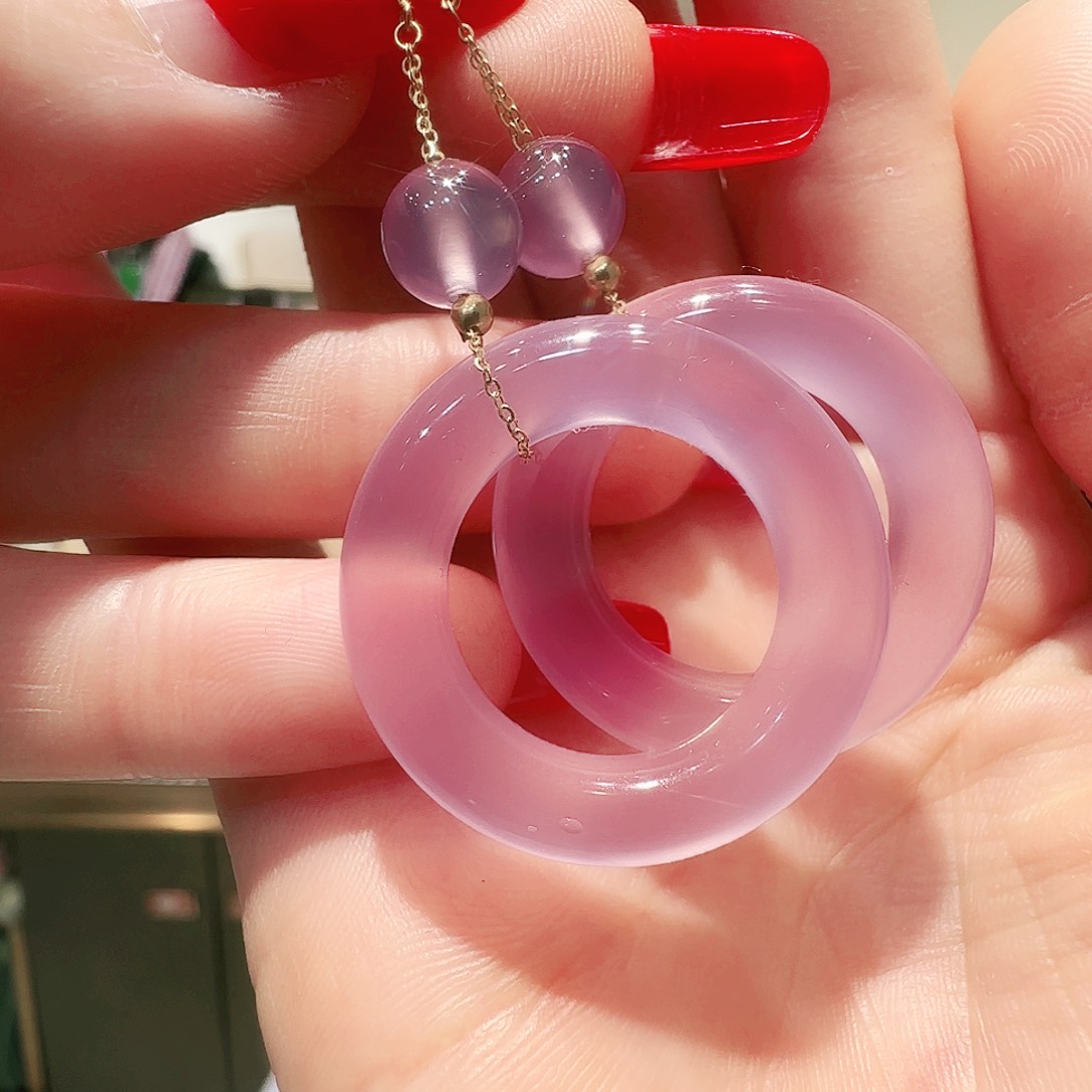 玛瑙/玉髓未镶嵌耳坠