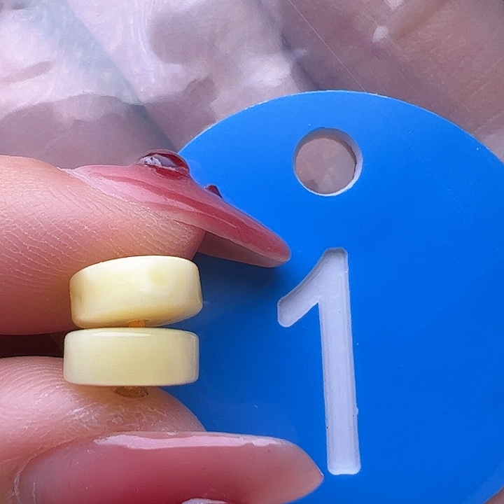 蜜蜡裸石未镶嵌8mm 精工隔片