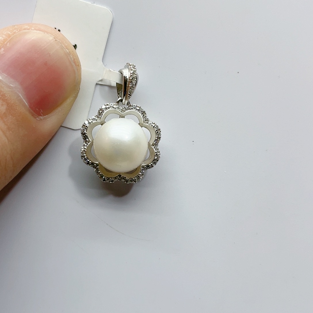 海水珍珠颈饰银S925镶嵌