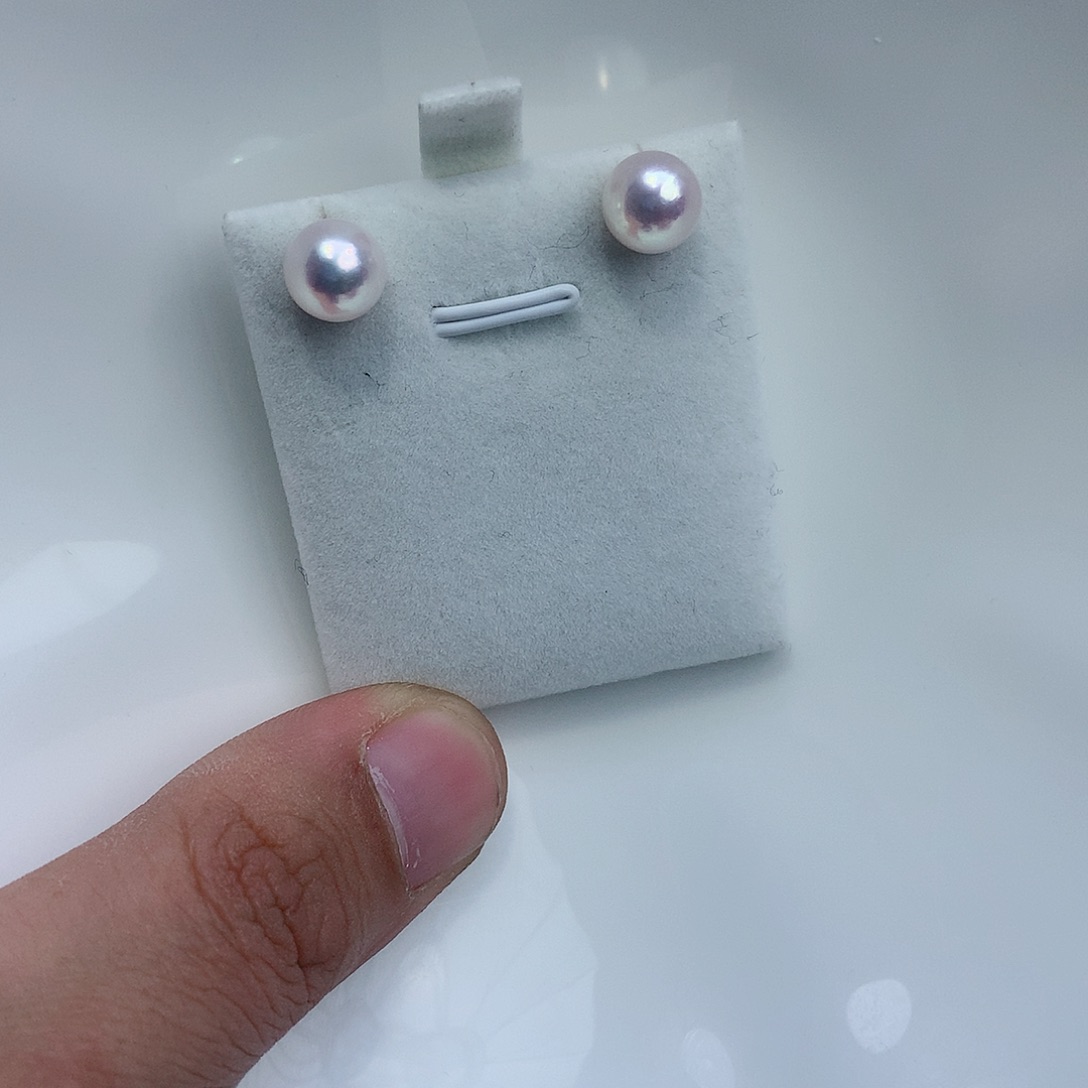 海水珍珠耳饰18K金镶嵌