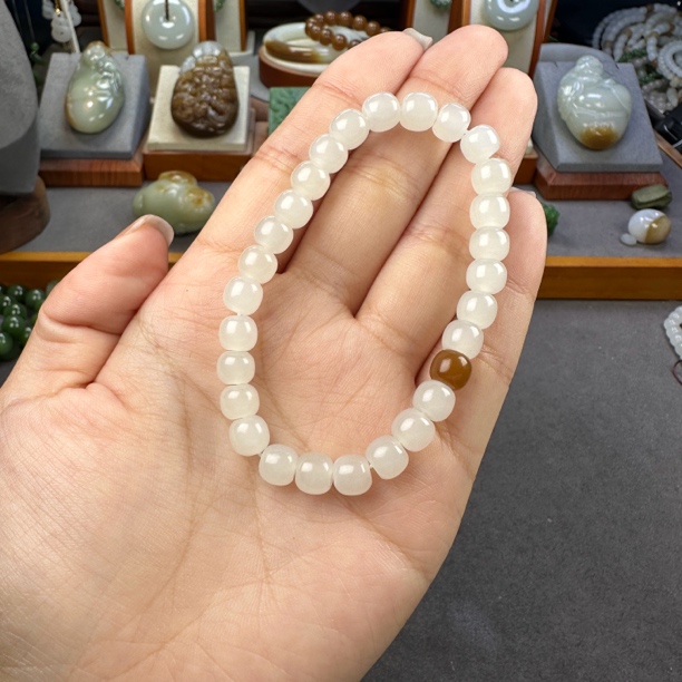 卞玉坊和田玉手串