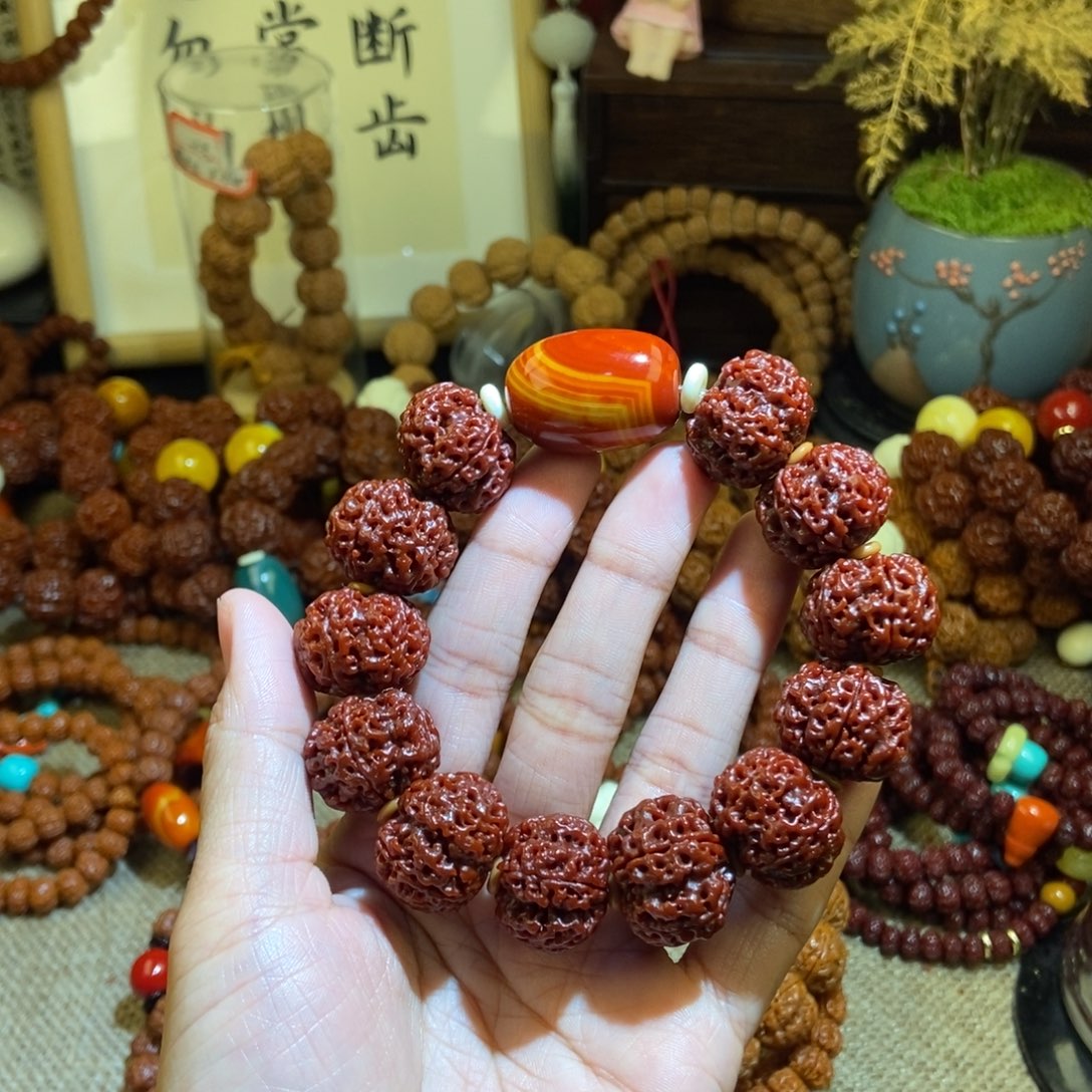 金刚菩提手串205玉化玛一物一图P