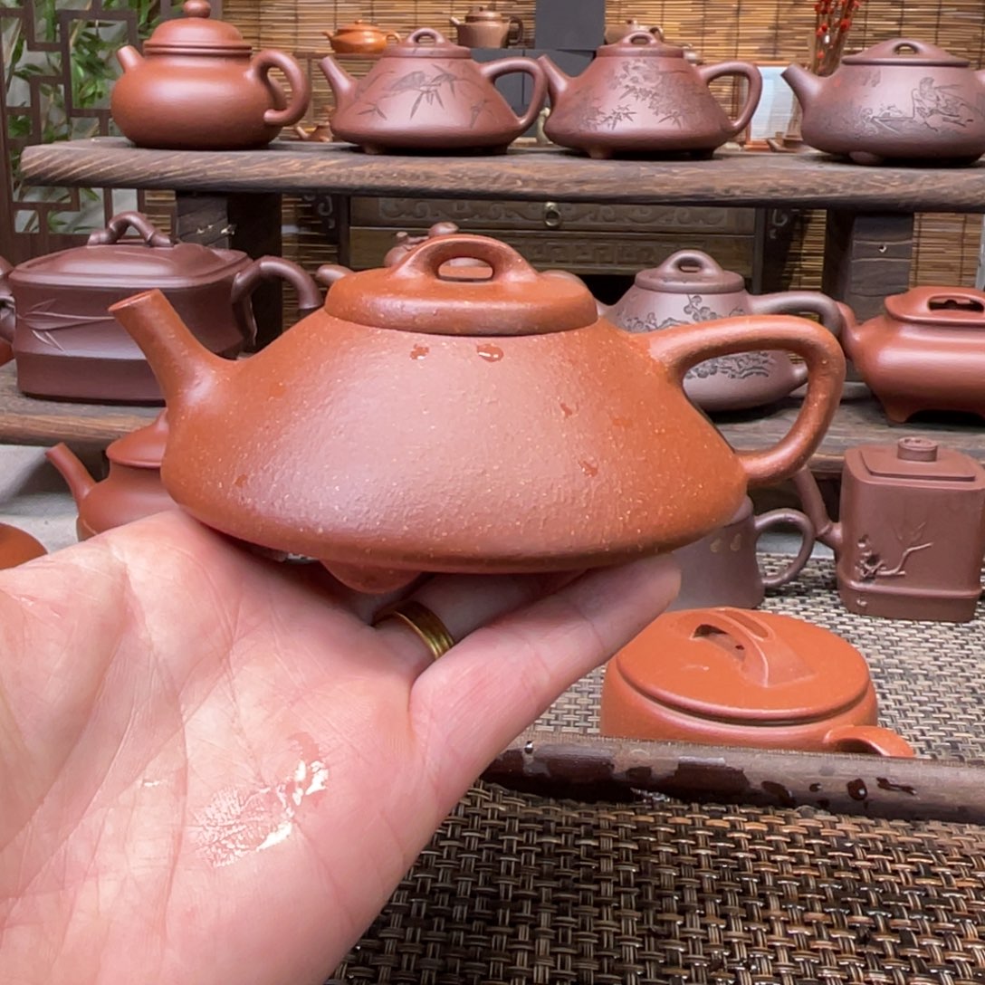 紫砂茶壶宜兴原矿紫砂手工制150