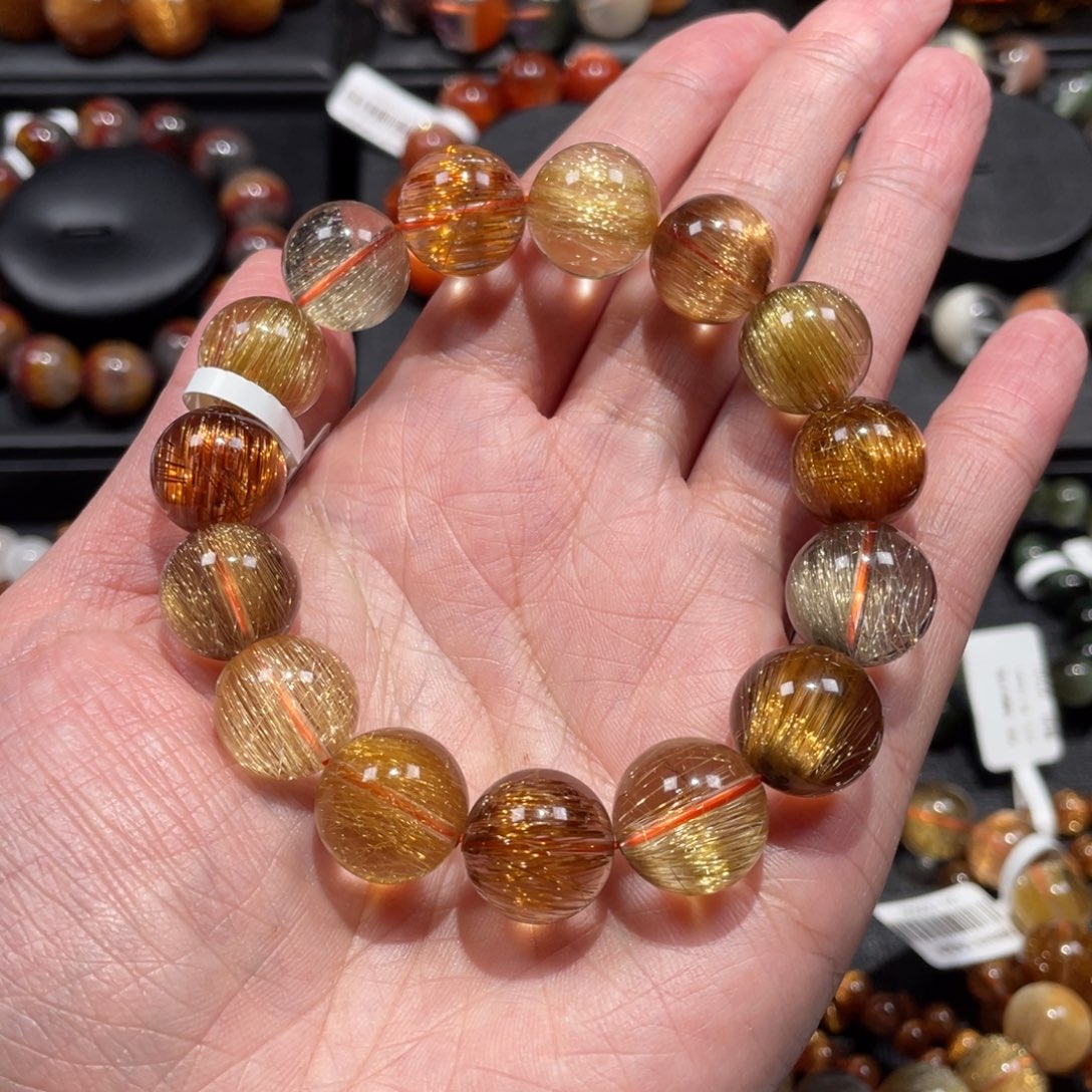 手链未镶嵌水晶用****2发晶多宝14mm