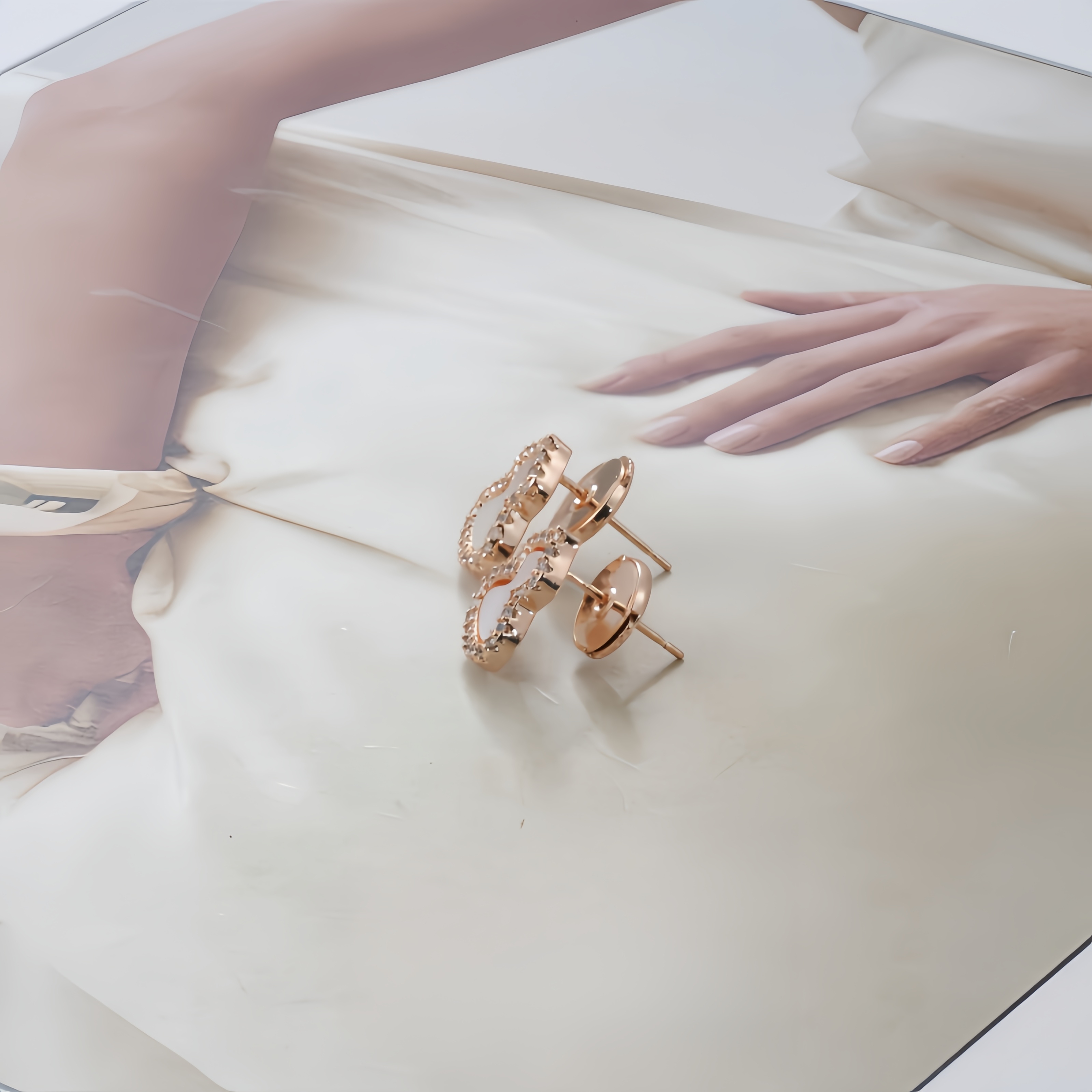 铜合金贝壳耳饰 耳环8717