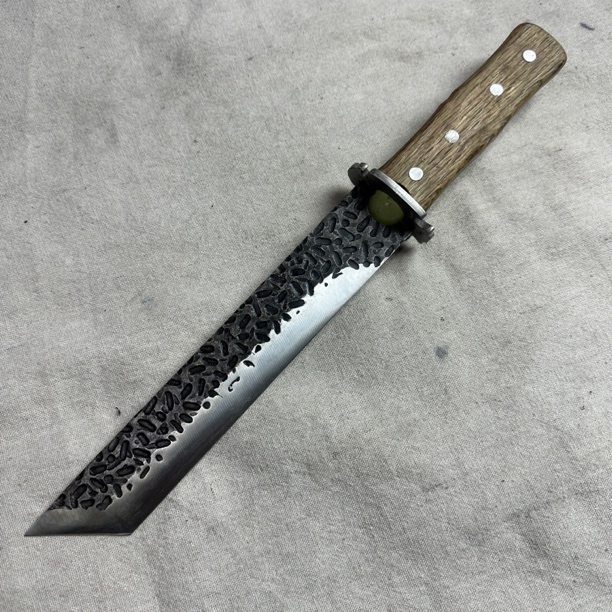 3081。龙泉昊天宝剑高锰钢一体锻打唐横刀未开刃