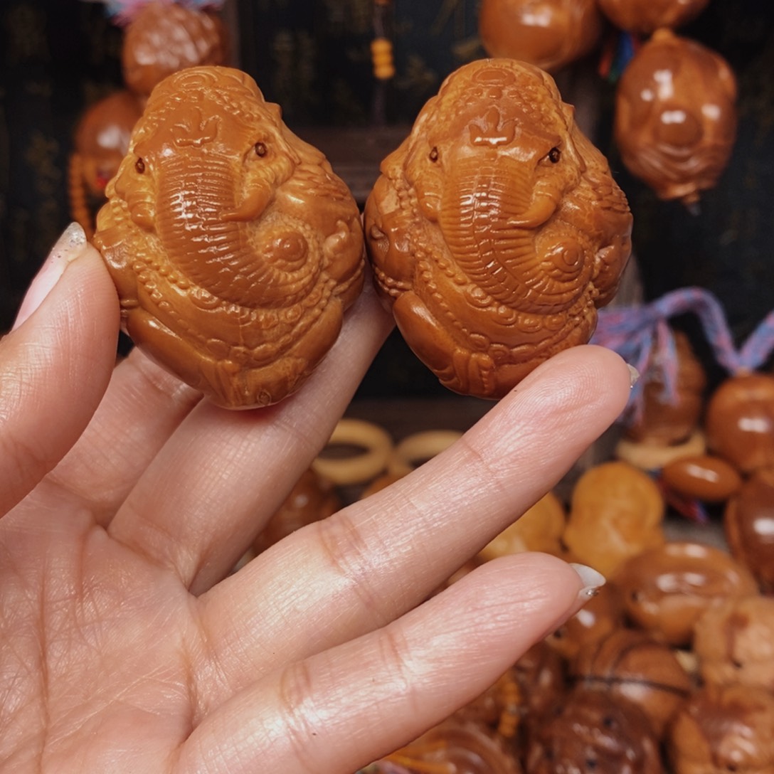 手串/手链橄榄核象神一对0068