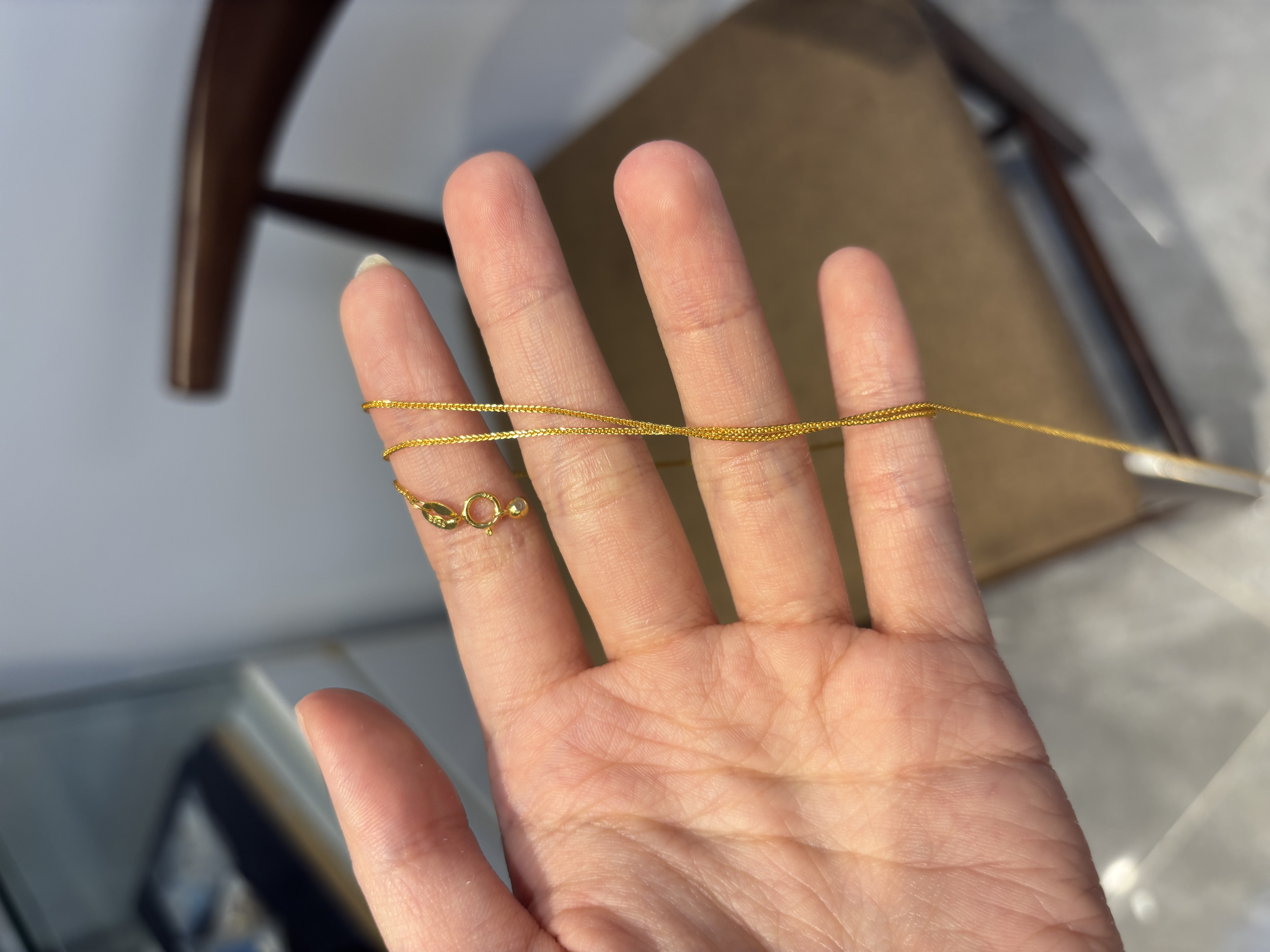 链子925银 925银针式肖邦链时尚