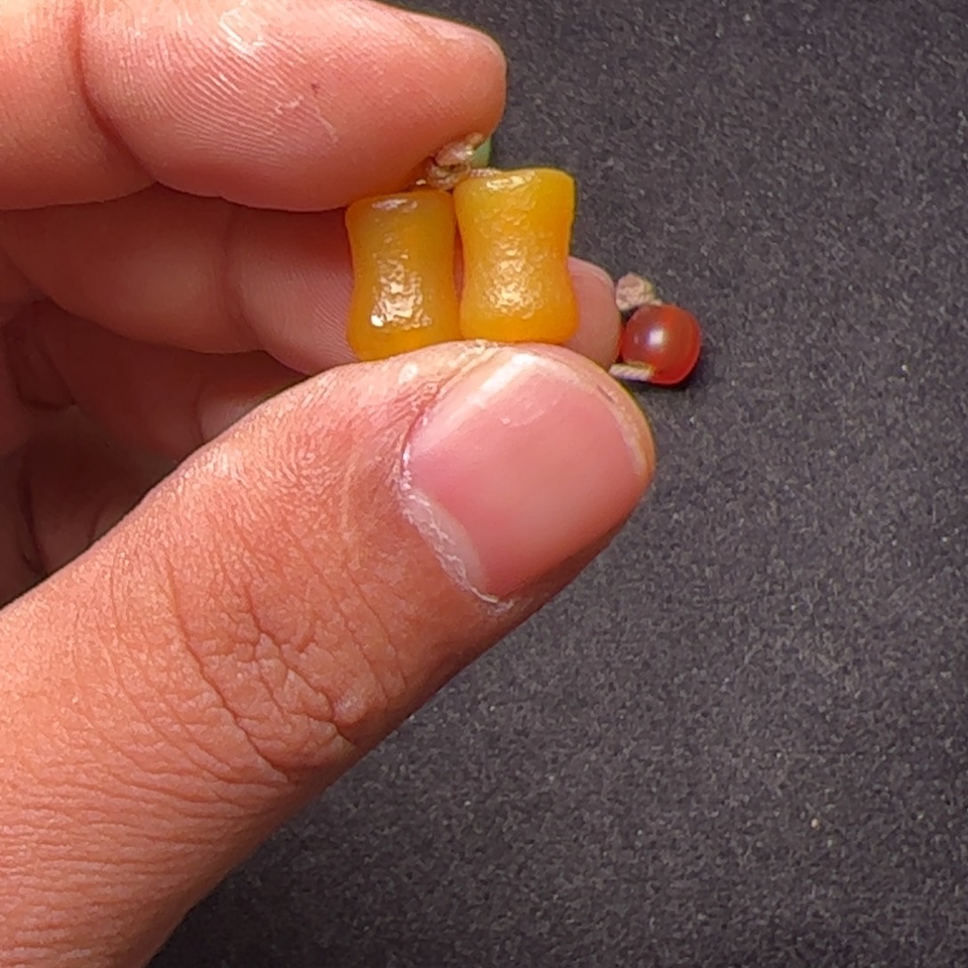 白***兔玛瑙/玉髓未镶嵌配饰