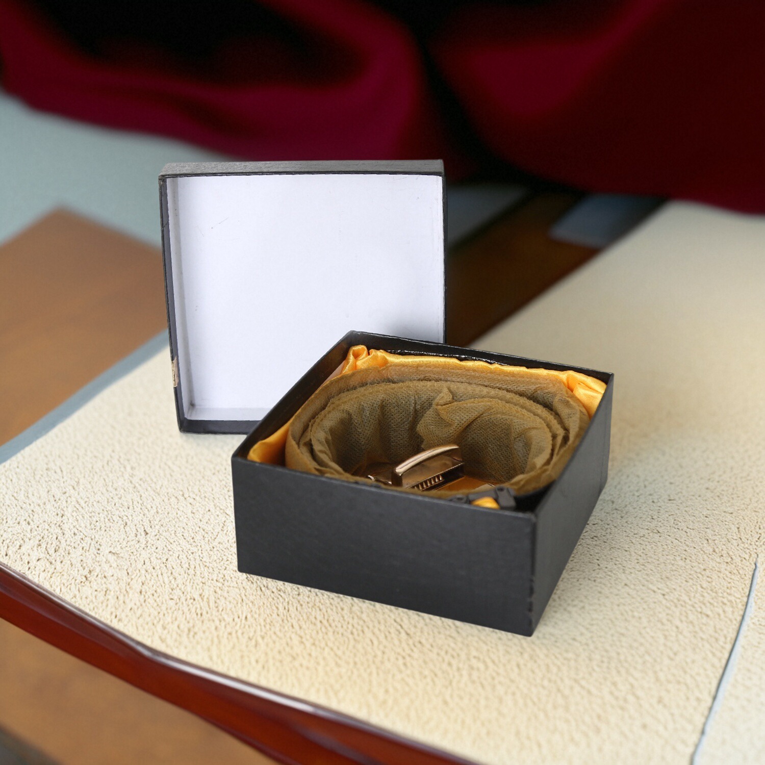 TD腰带收纳盒高级感黑色高端收纳整理盒PA-YS263