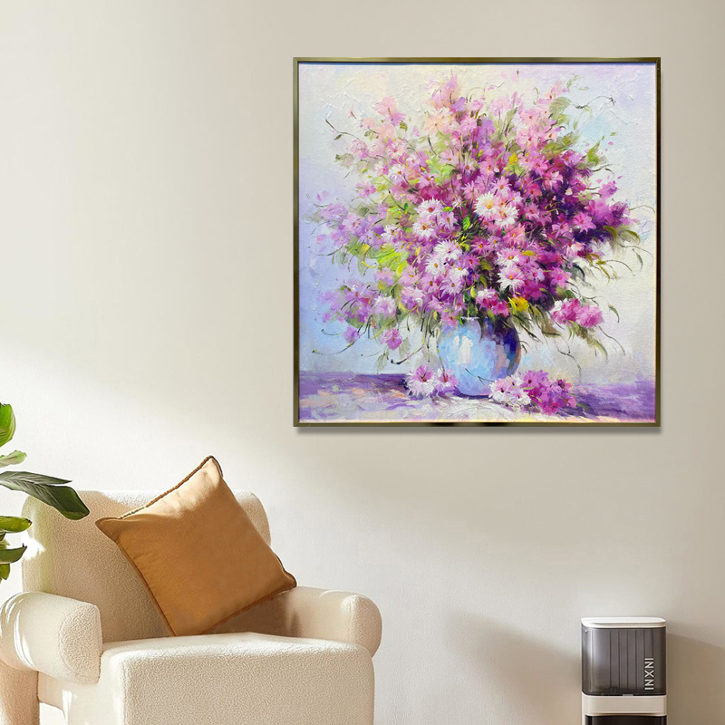 （繁花似锦）肌理油画客厅装饰画玄关书房餐厅装饰画