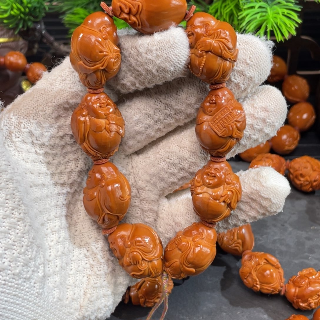 橄榄核手串/手链2.2苏工八宝弥勒