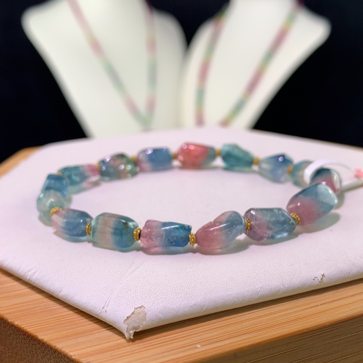 双色碧玺手链未镶嵌