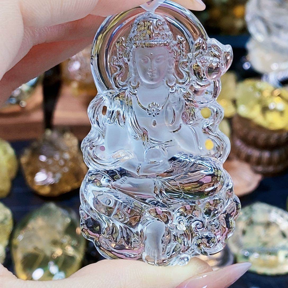 水晶颈饰未镶嵌陈*泼吊坠