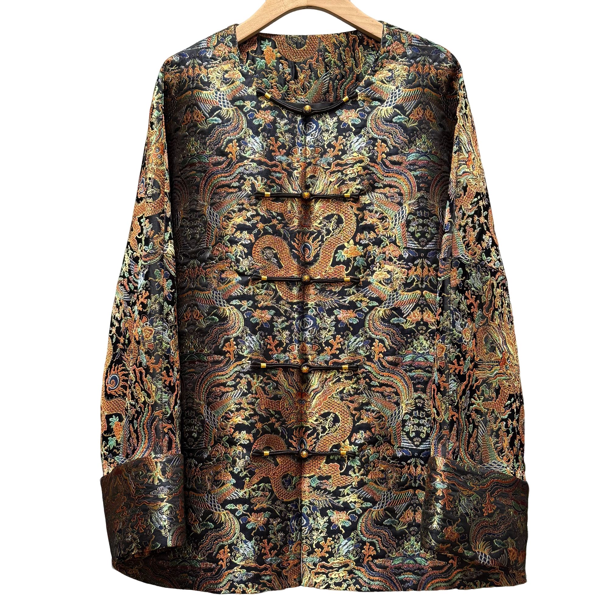 【高定】九龙壁 -- 非遗手工云锦定制外套！订制联系客服版师手作