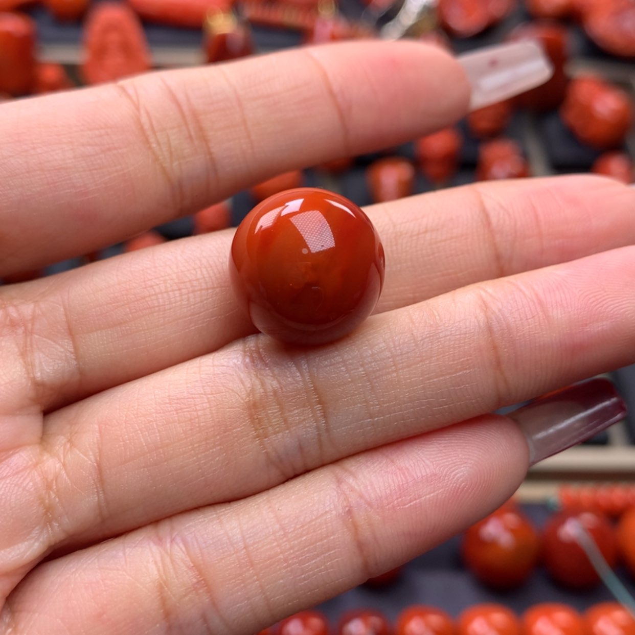 【闪购商品】南红玛瑙圆珠单珠15.5mm未镶嵌A****®