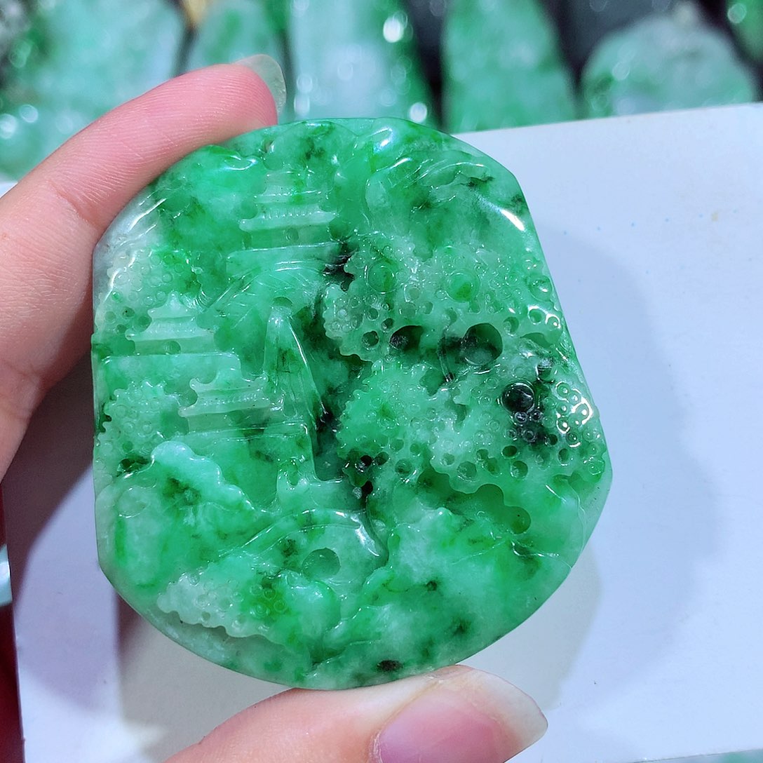 翡翠未镶嵌吊坠(不含链)
