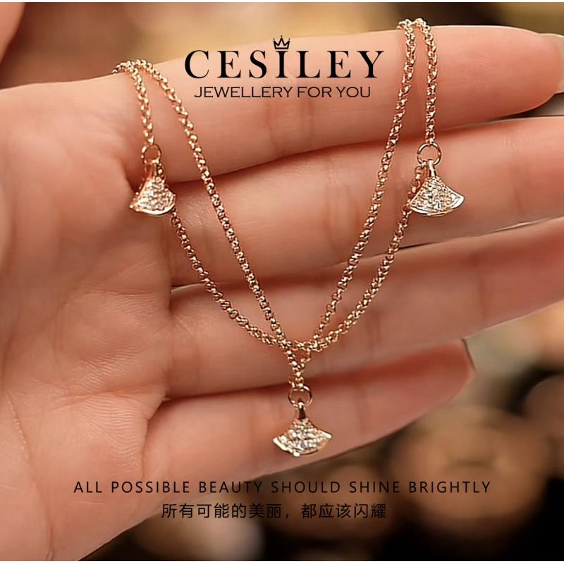 铜合金手链 满镶小扇子手链DTD5007