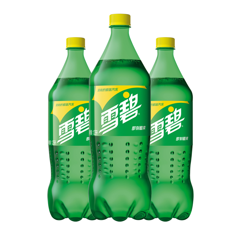 【3瓶】柠檬味雪碧含糖888ML*3瓶