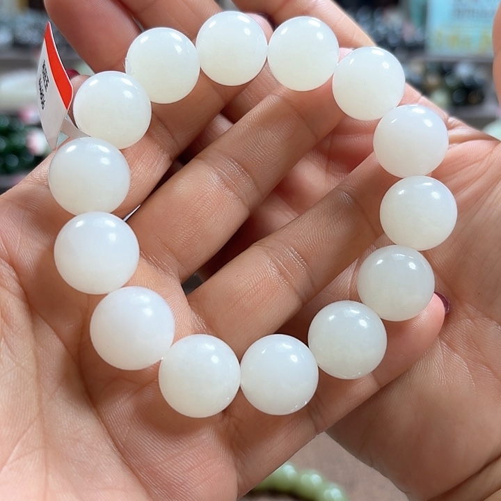 和田玉手链未镶嵌野牛沟青海卡16