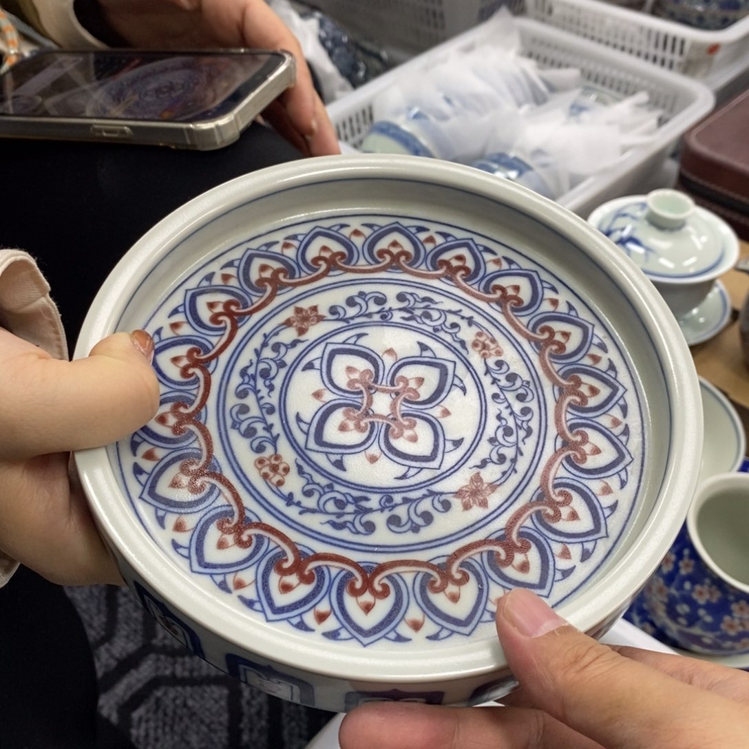 景德镇陶瓷茶具口17.5