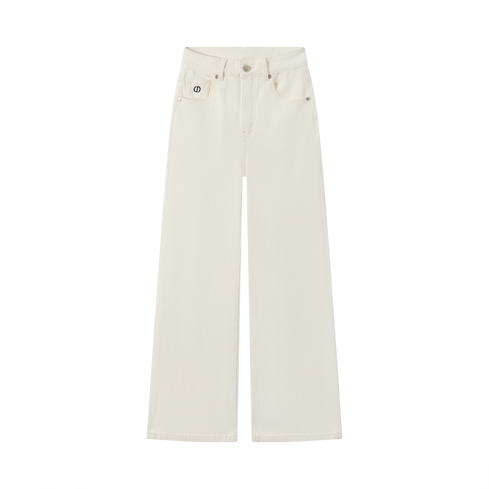 大牌【小迪家】夏季薄款竹纤维欧若风修身显瘦中高腰窄版直筒牛仔裤